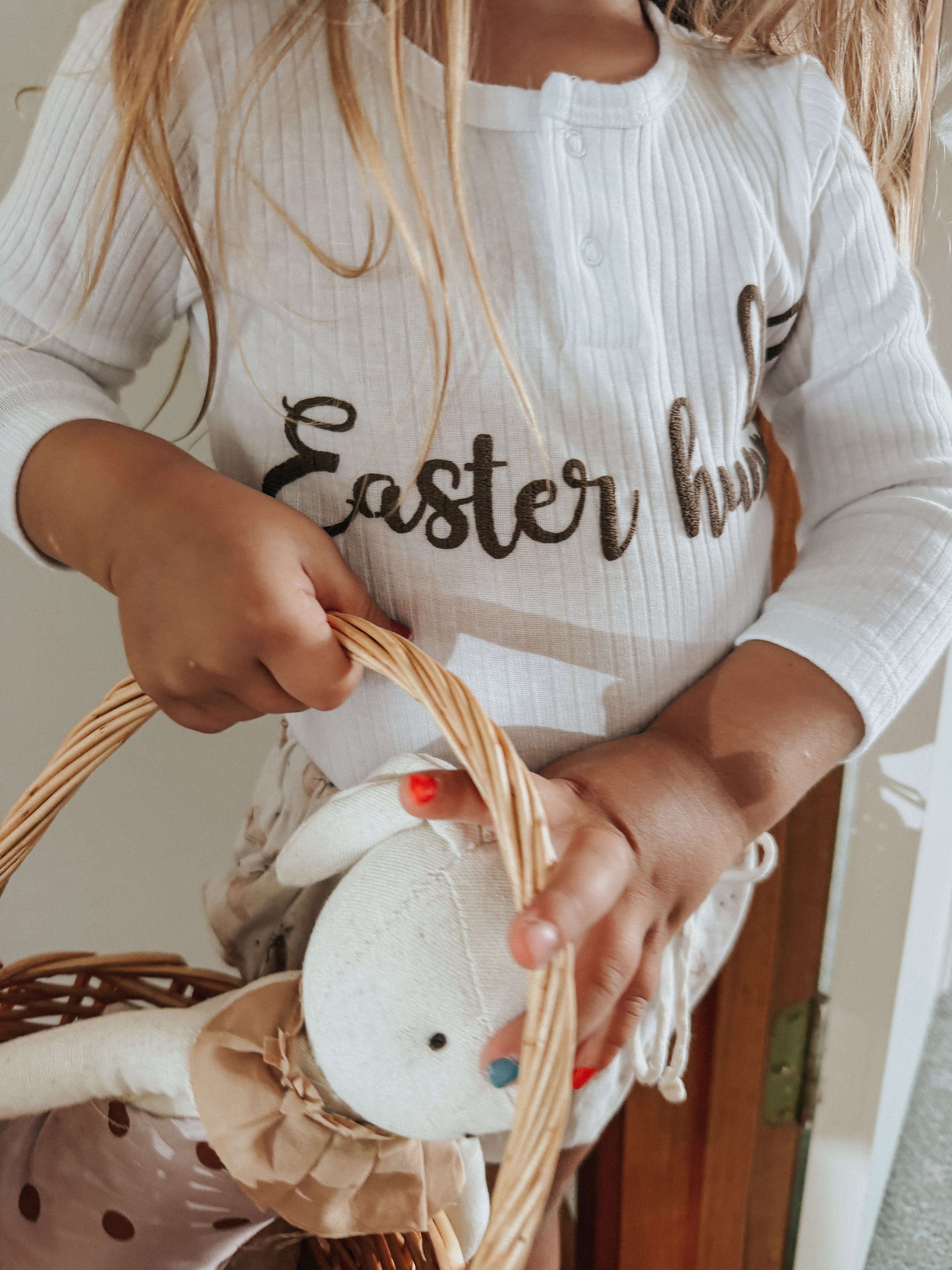 Easter hunni bodysuit - white