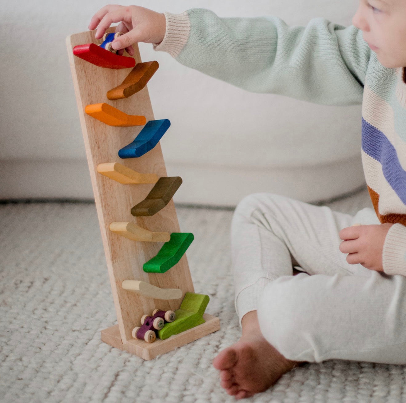 Colour Zig Zag Racing Car