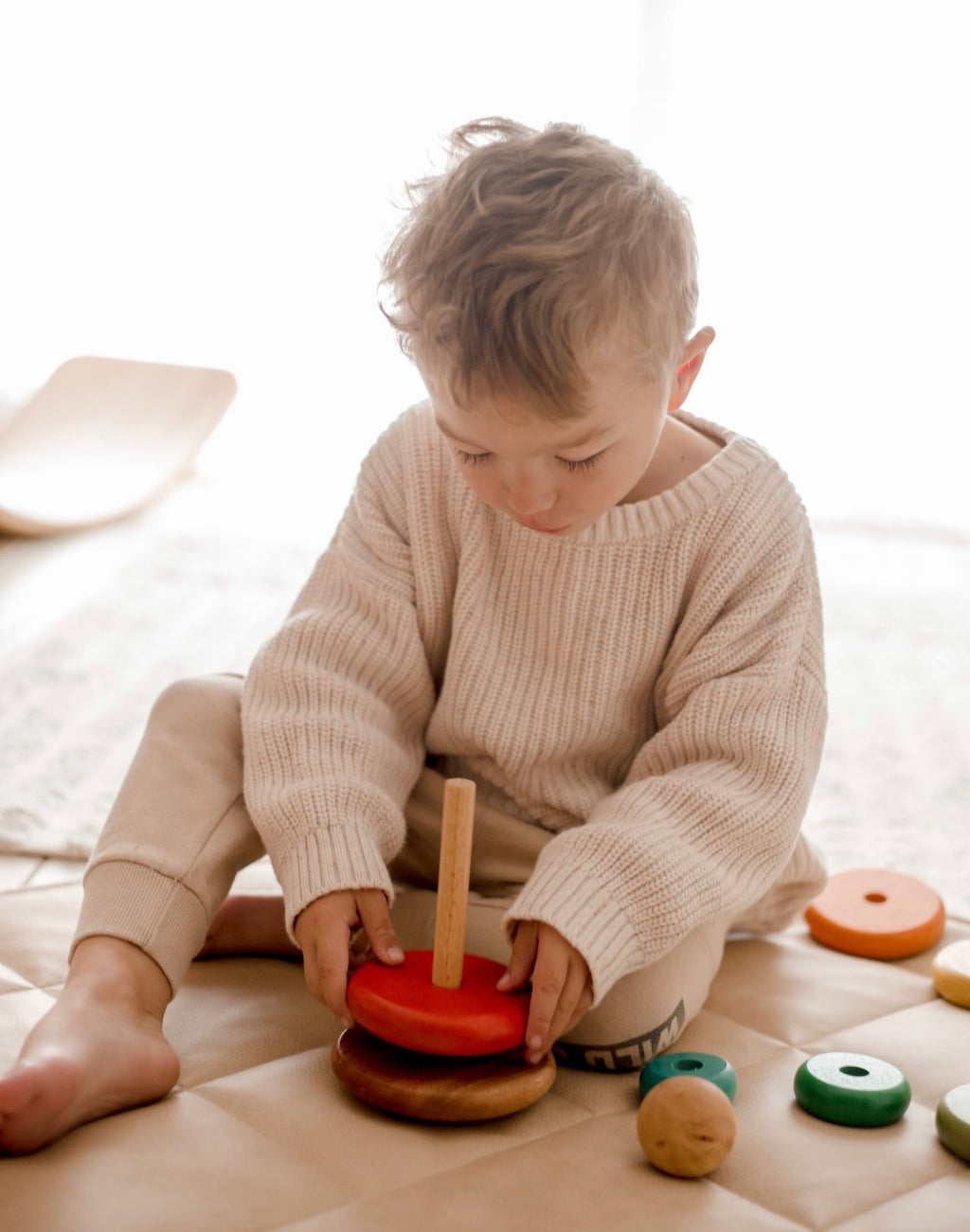 Bouncing Stacking Rings