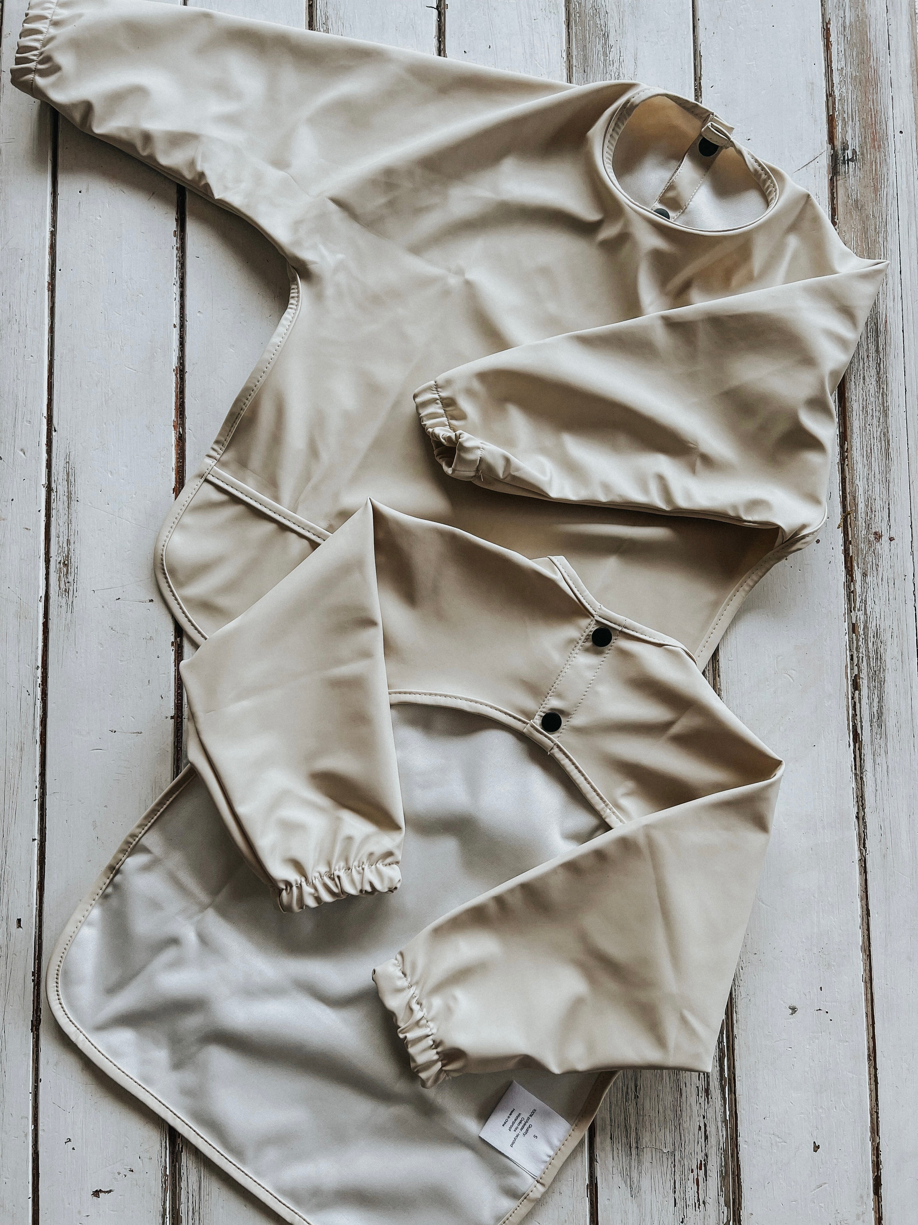 Waterproof Smock Bib - Sand