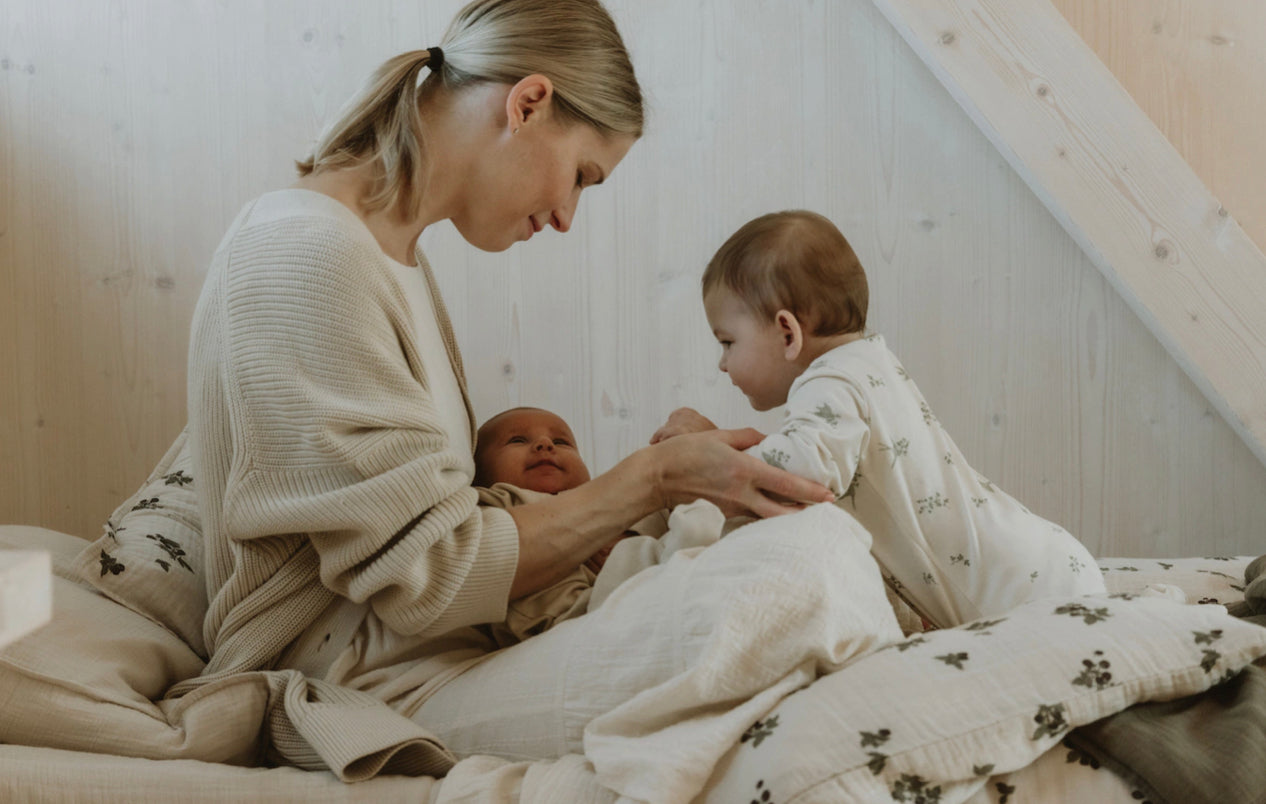 Blackberry Muslin Bed Set, 40x45 + 100x140