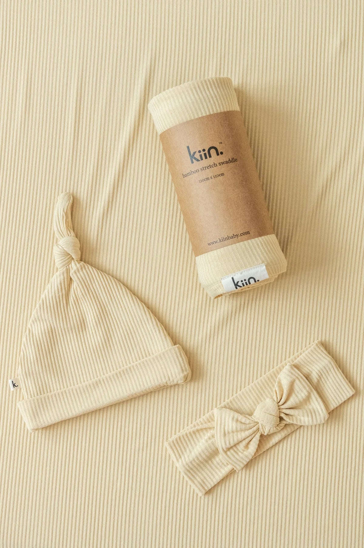 bamboo stretch swaddle - oat