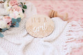 Single Wood + Acrylic Disc - It’s A Girl
