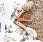 3 Piece Wooden Brush Set