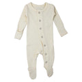 L'ovedbaby Organic Gl'oved Footed Overall - Beige