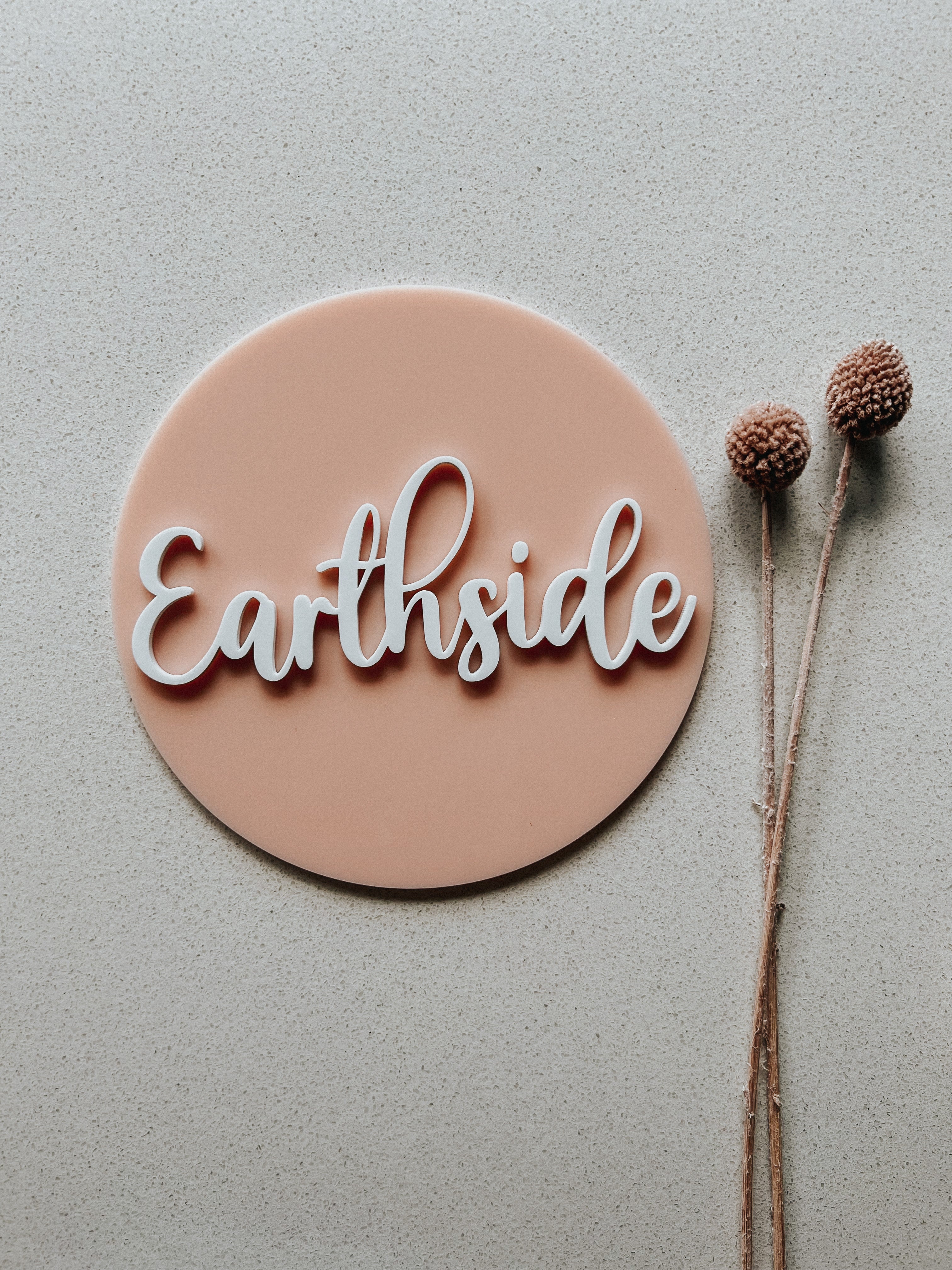 Earthside Acrylic Milestone Disc