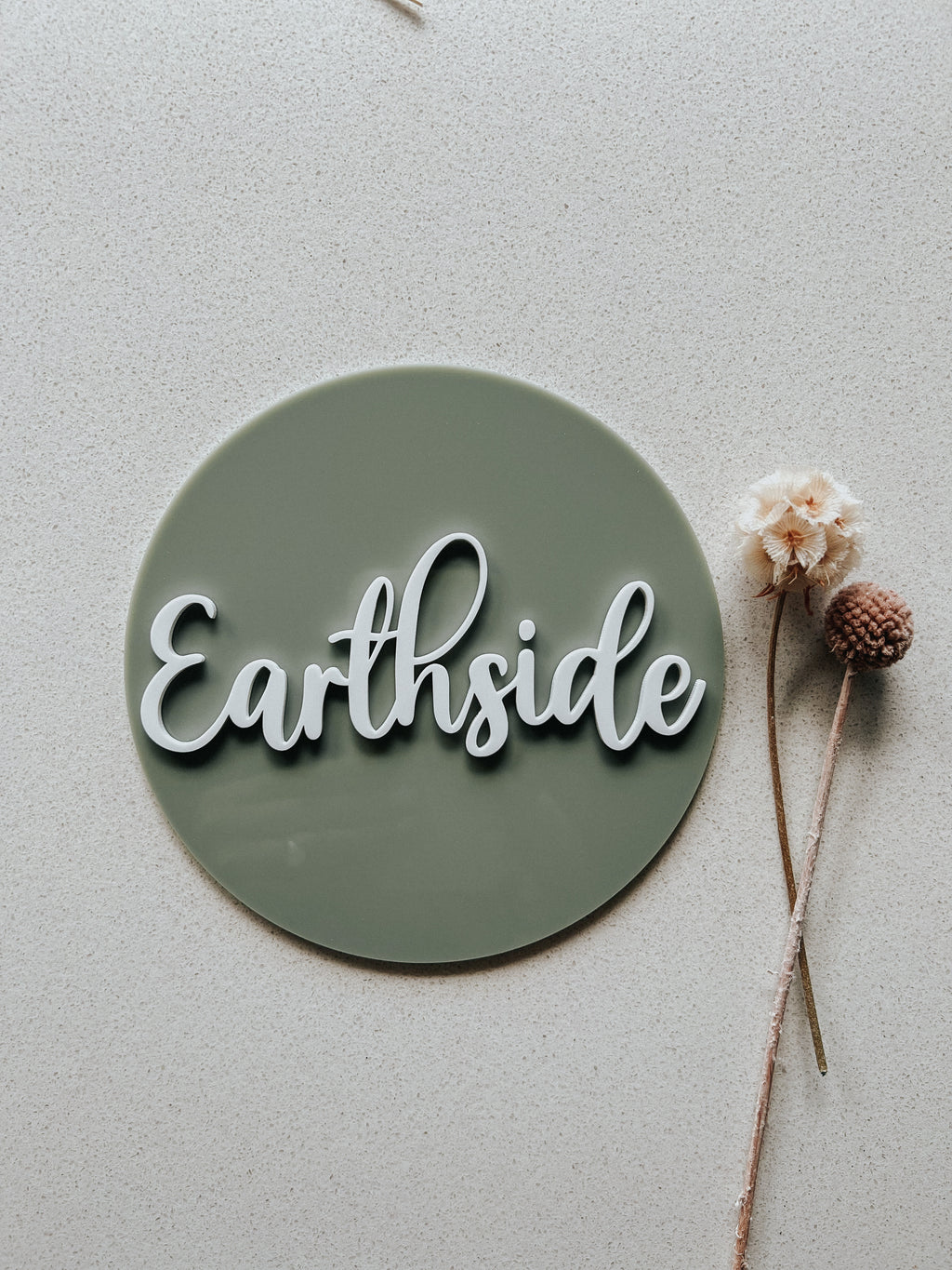 Earthside Acrylic Milestone Disc