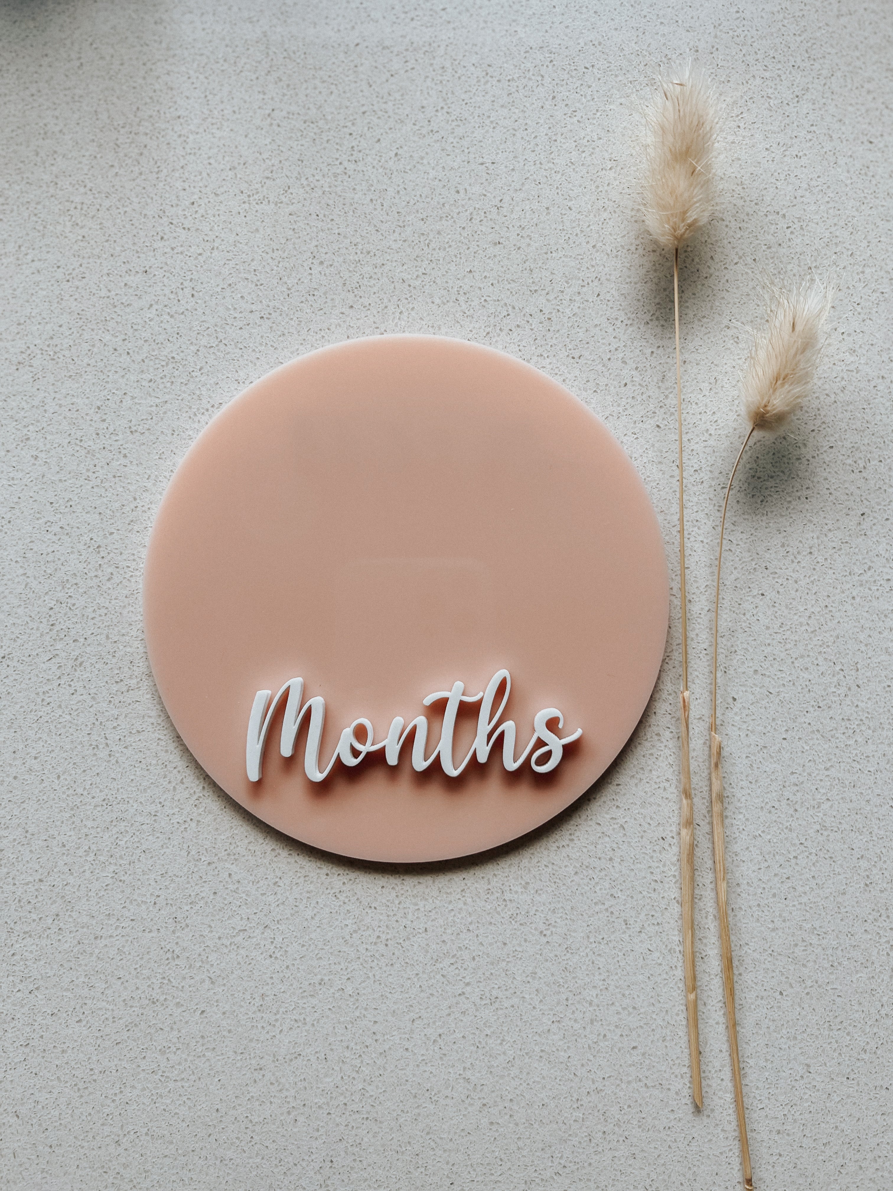 Double-sided Weeks/Months Single Milestone Disc