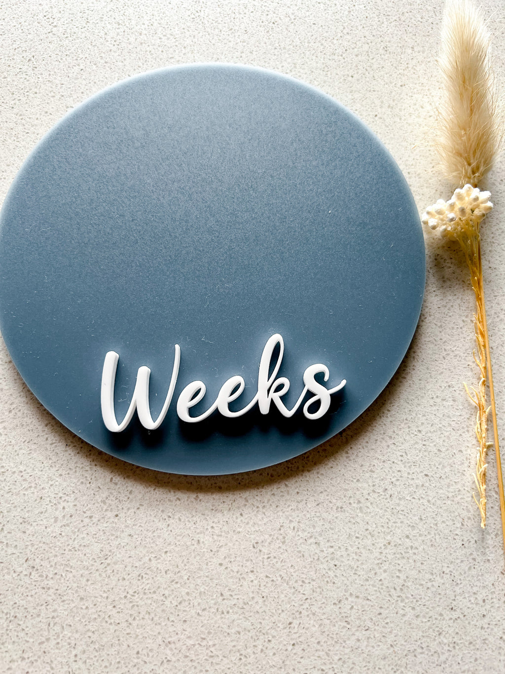 Double-sided Weeks/Months Single Milestone Disc