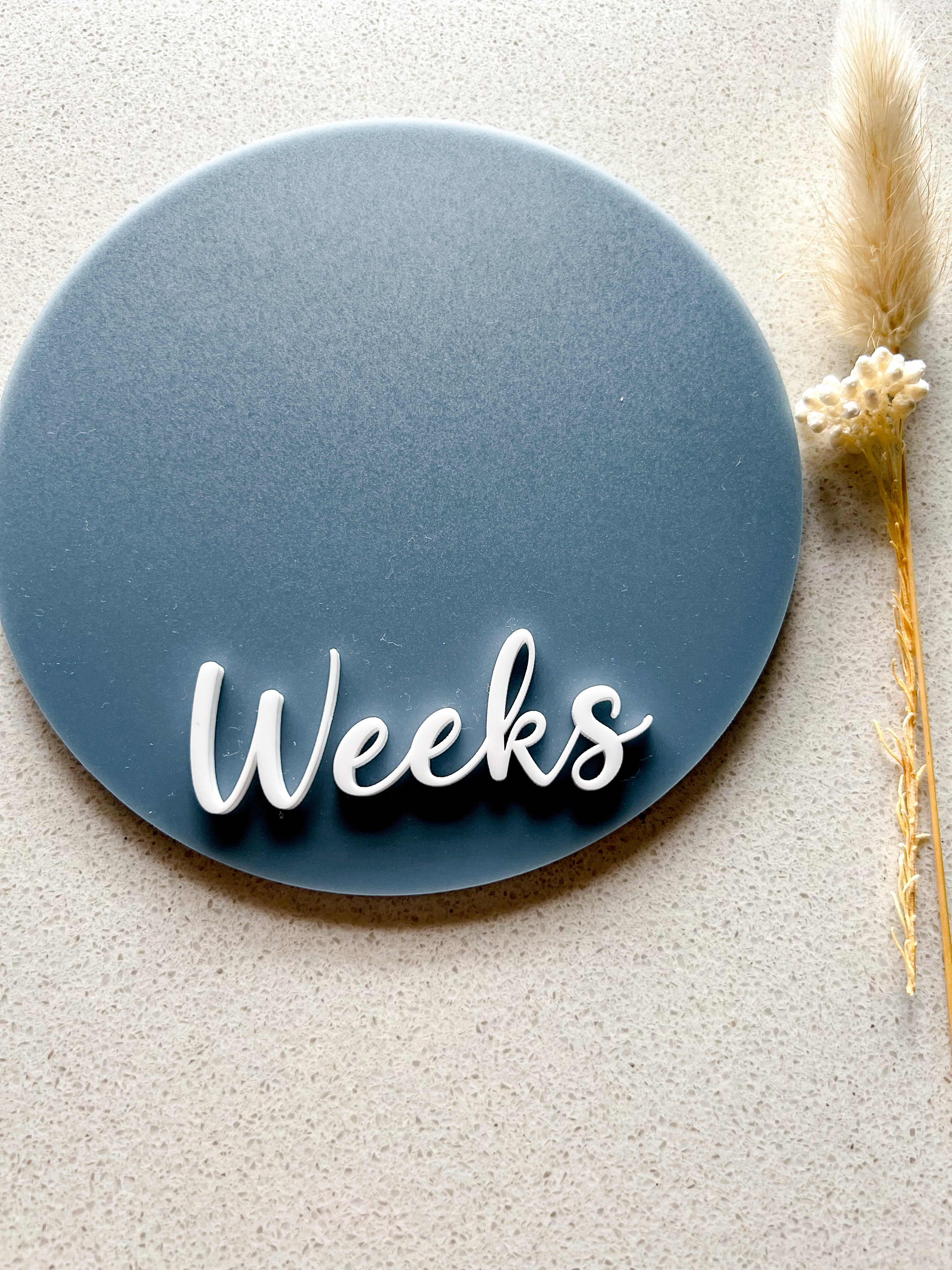 Double-sided Weeks/Months Single Milestone Disc