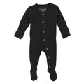 L'ovedbaby Organic Gl'oved Footed Overall - Black