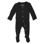 L'ovedbaby Organic Gl'oved Footed Overall - Black