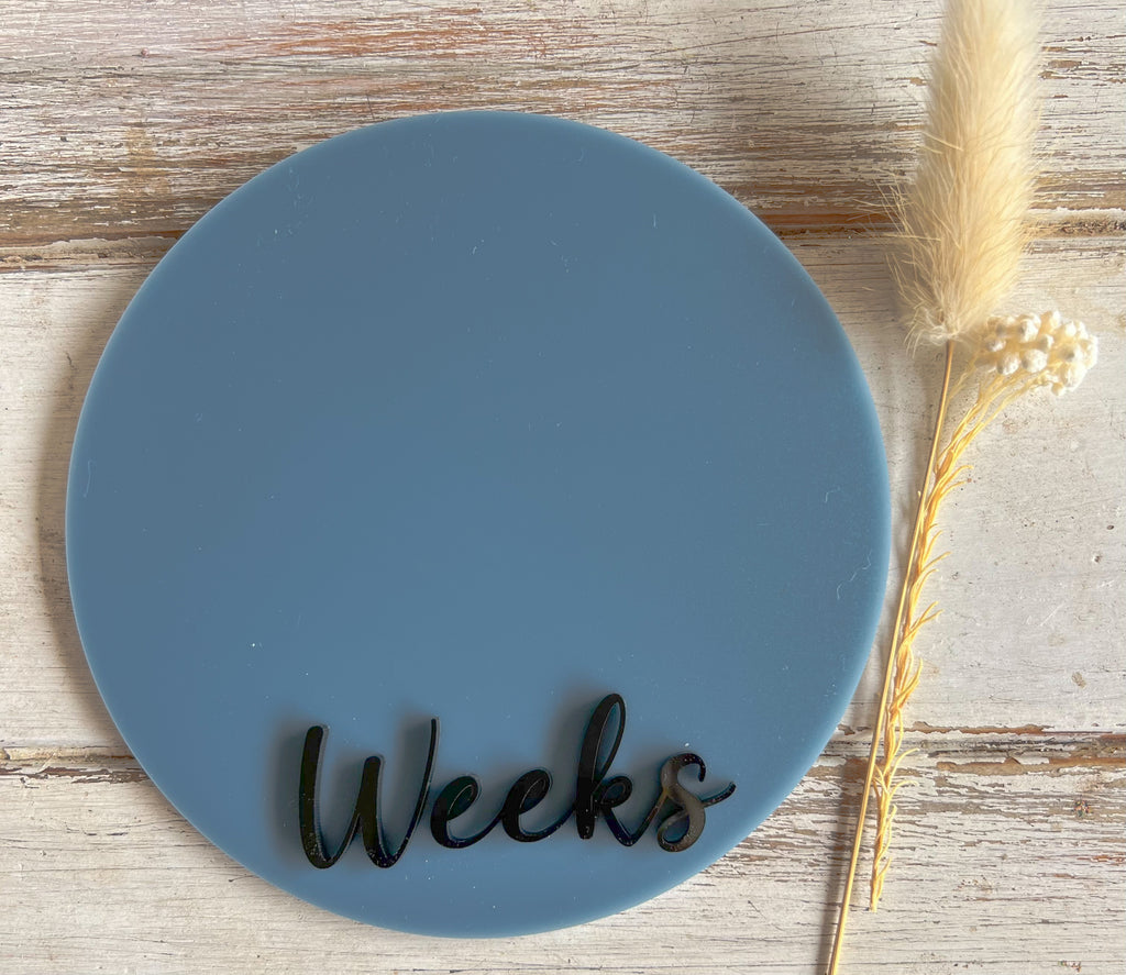 Double-sided Weeks/Months Single Milestone Disc