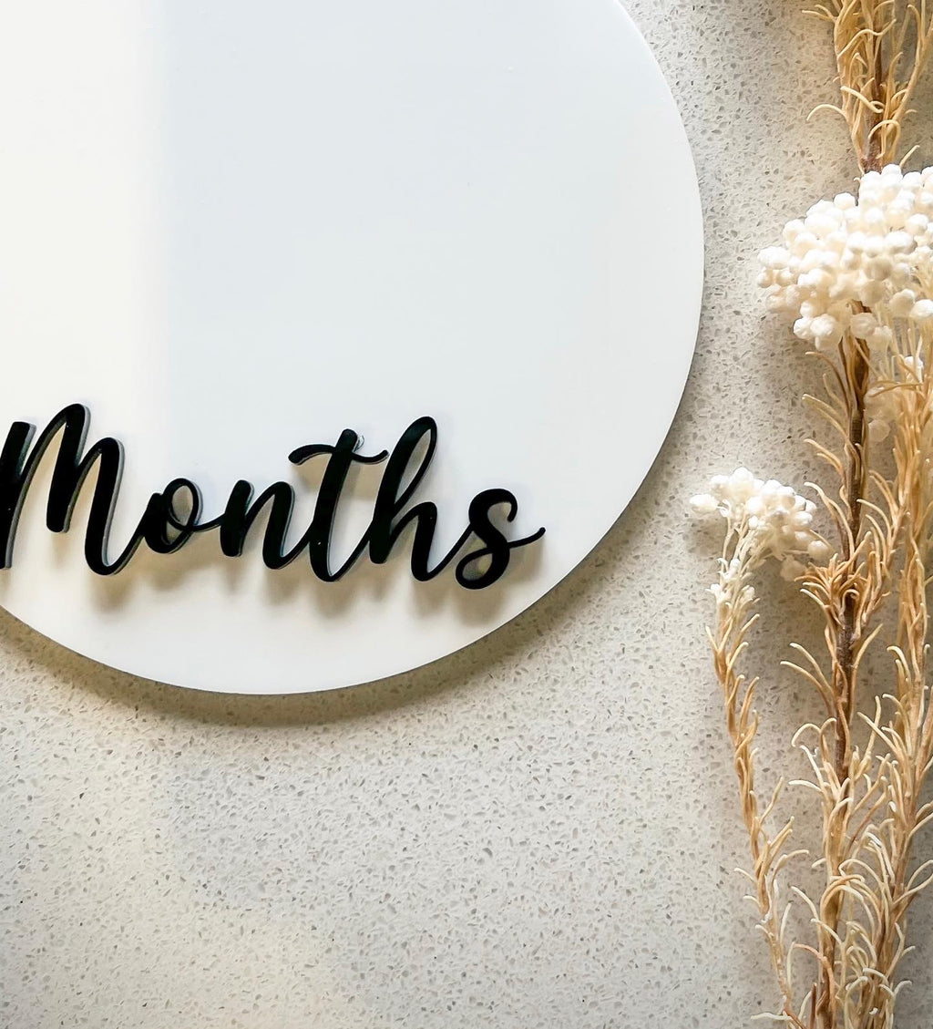 Double-sided Weeks/Months Single Milestone Disc