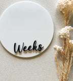 Double-sided Weeks/Months Single Milestone Disc