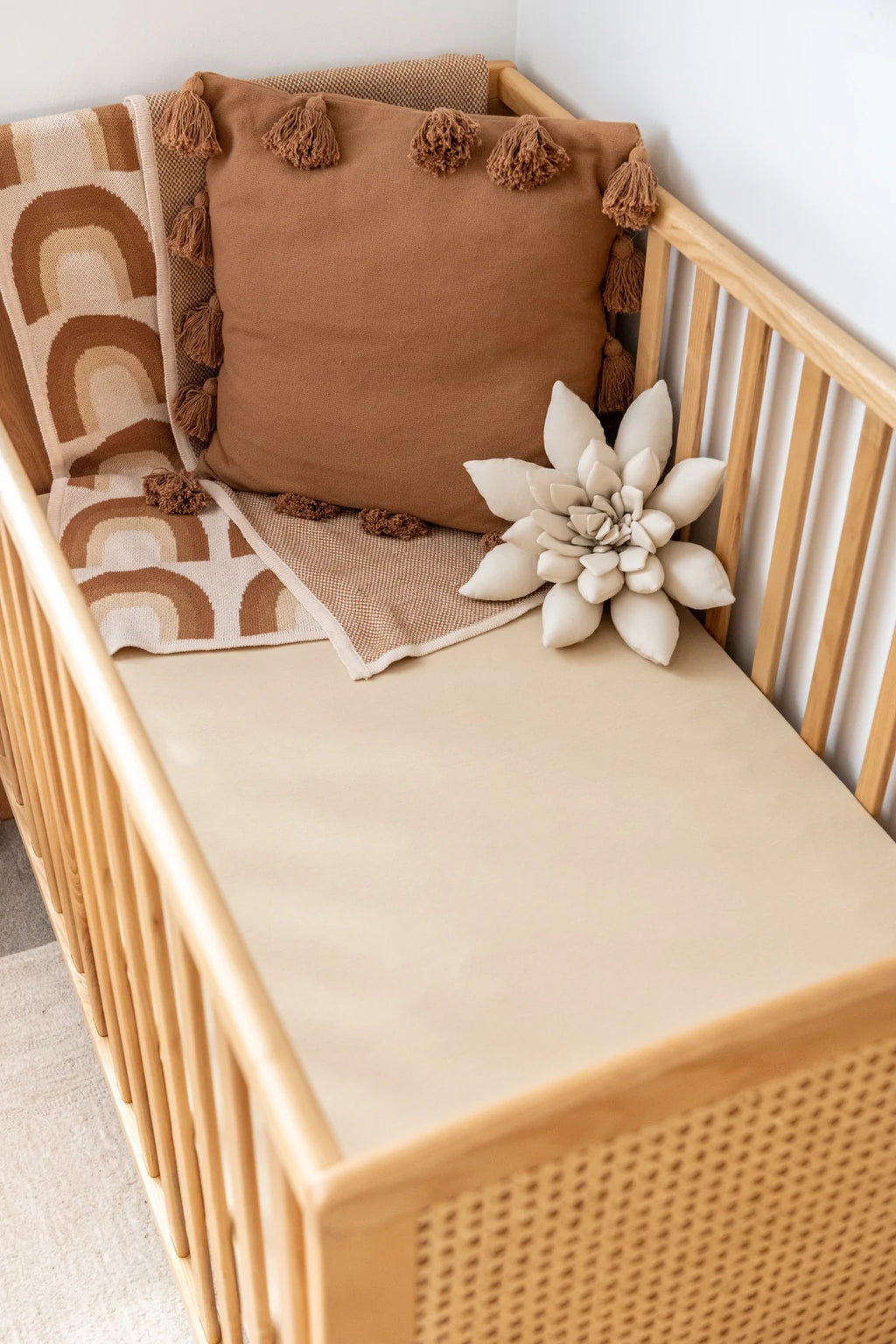 organic cot sheet - oat