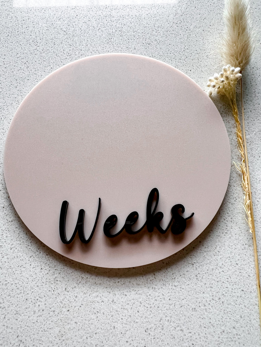 Double-sided Weeks/Months Single Milestone Disc