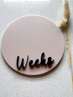 Double-sided Weeks/Months Single Milestone Disc