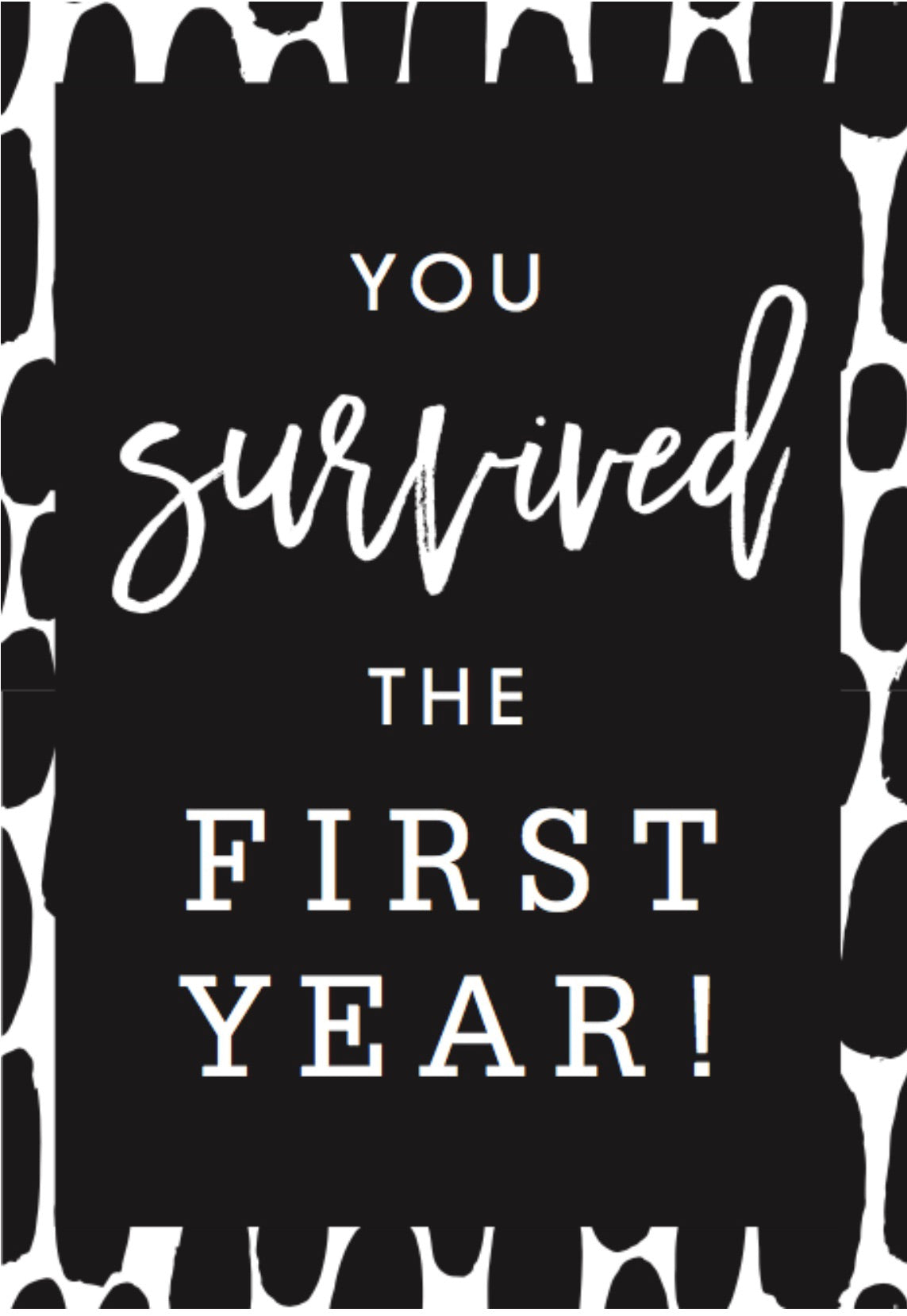 Seriously Greeting Card - First Birthday