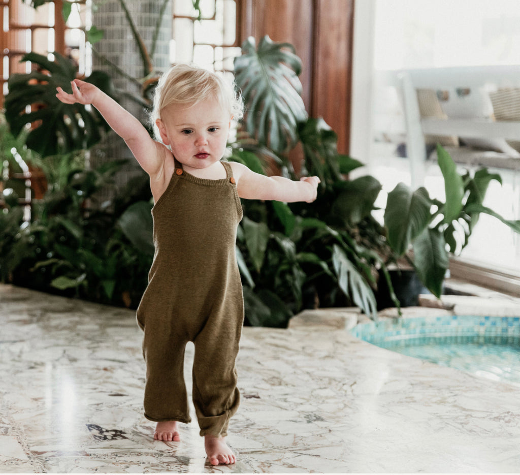 Linen Overalls - Mocha