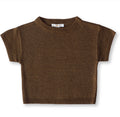 Linen Knit Tee - Mocha