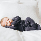 L'ovedbaby Organic Gl'oved Footed Overall - Black