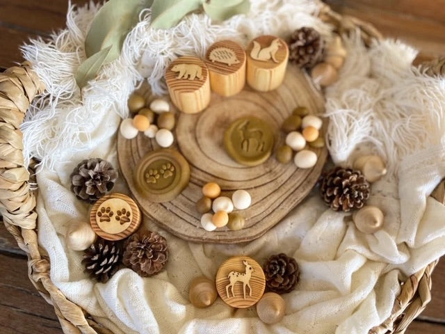 Woodland Animals Playdough Stamps