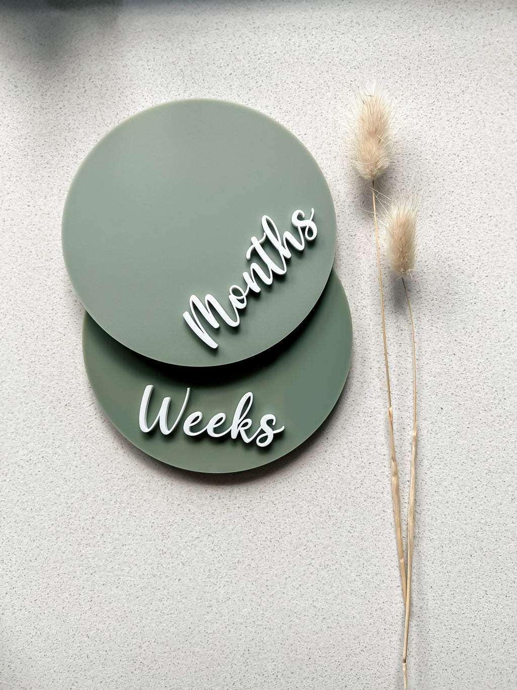 Double-sided Weeks/Months Single Milestone Disc