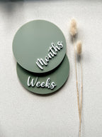 Double-sided Weeks/Months Single Milestone Disc