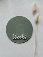 Double-sided Weeks/Months Single Milestone Disc