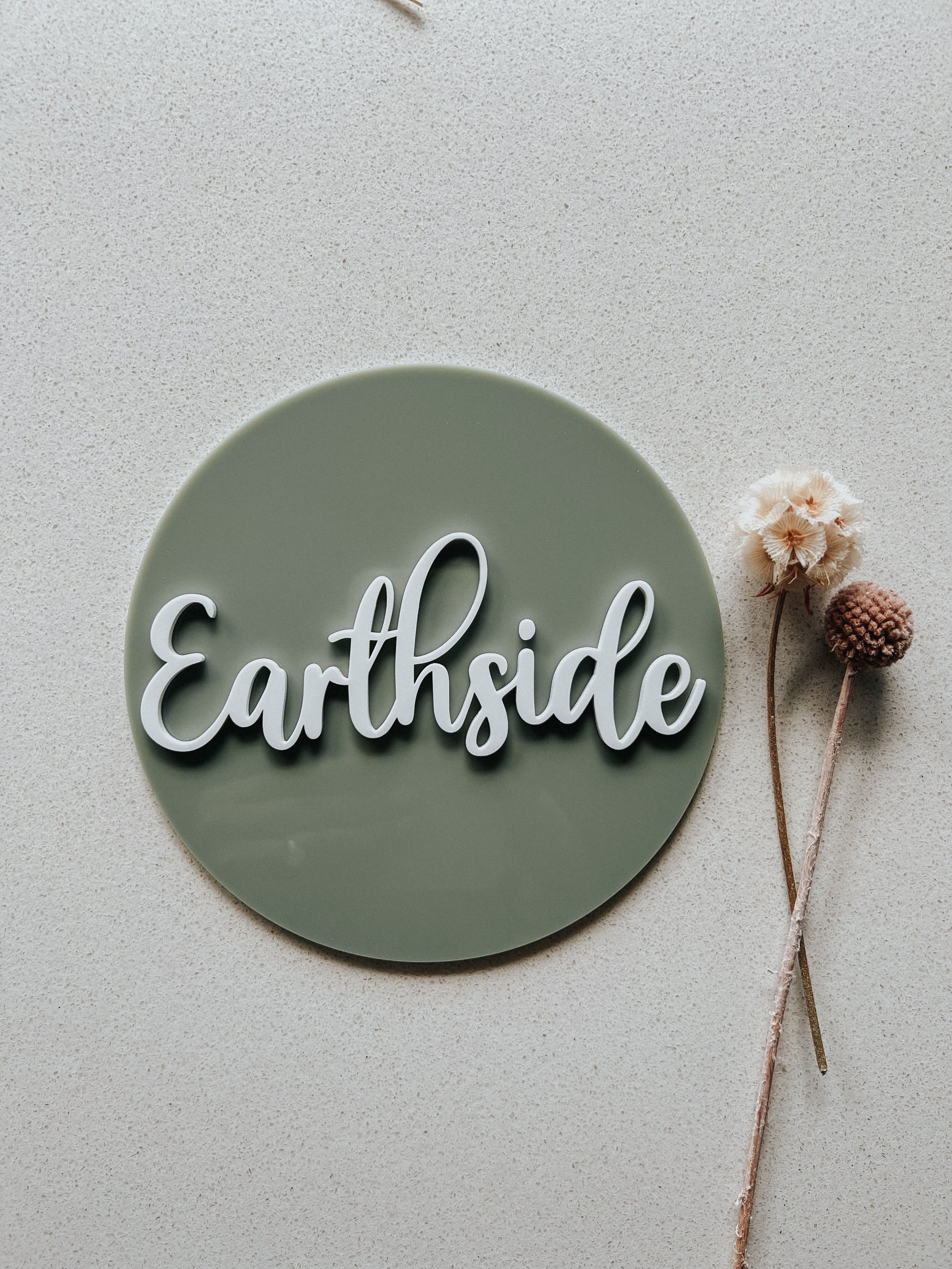 Earthside Acrylic Milestone Disc