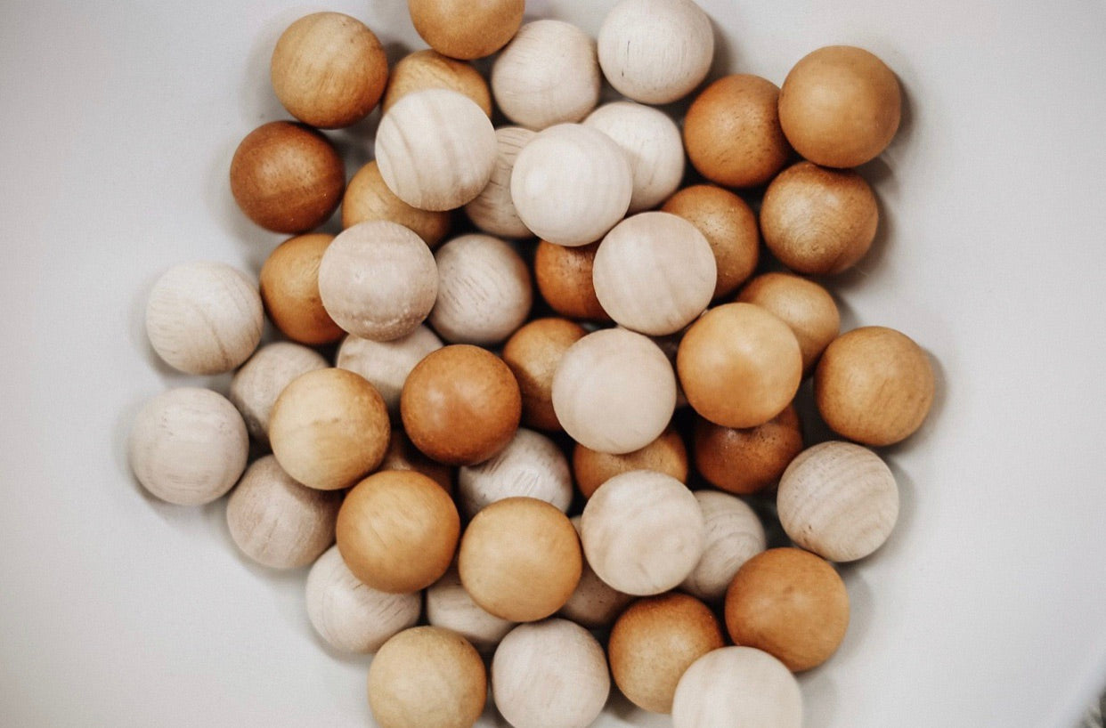 Wooden Ball Set Natural