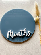 Double-sided Weeks/Months Single Milestone Disc
