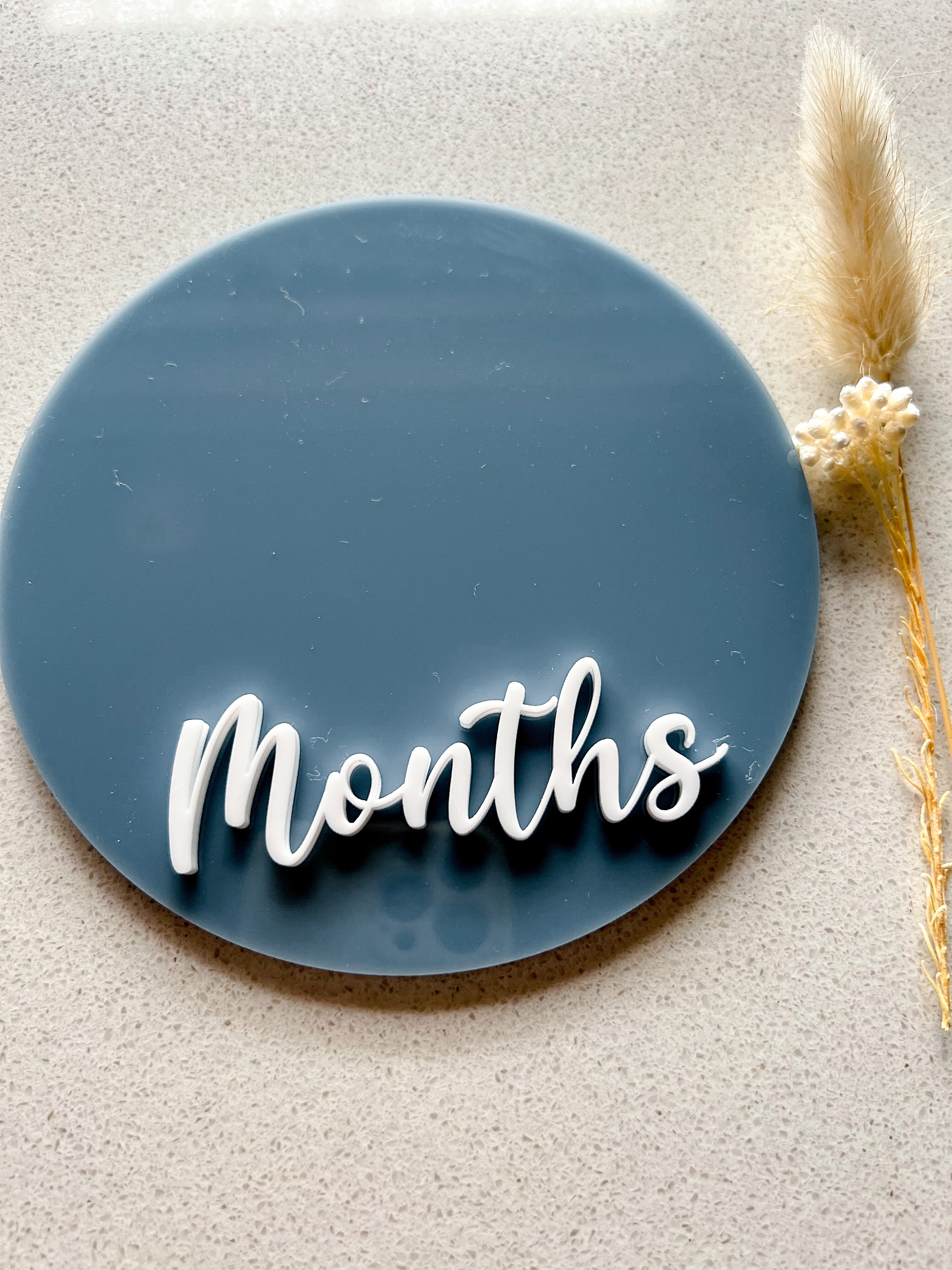 Double-sided Weeks/Months Single Milestone Disc