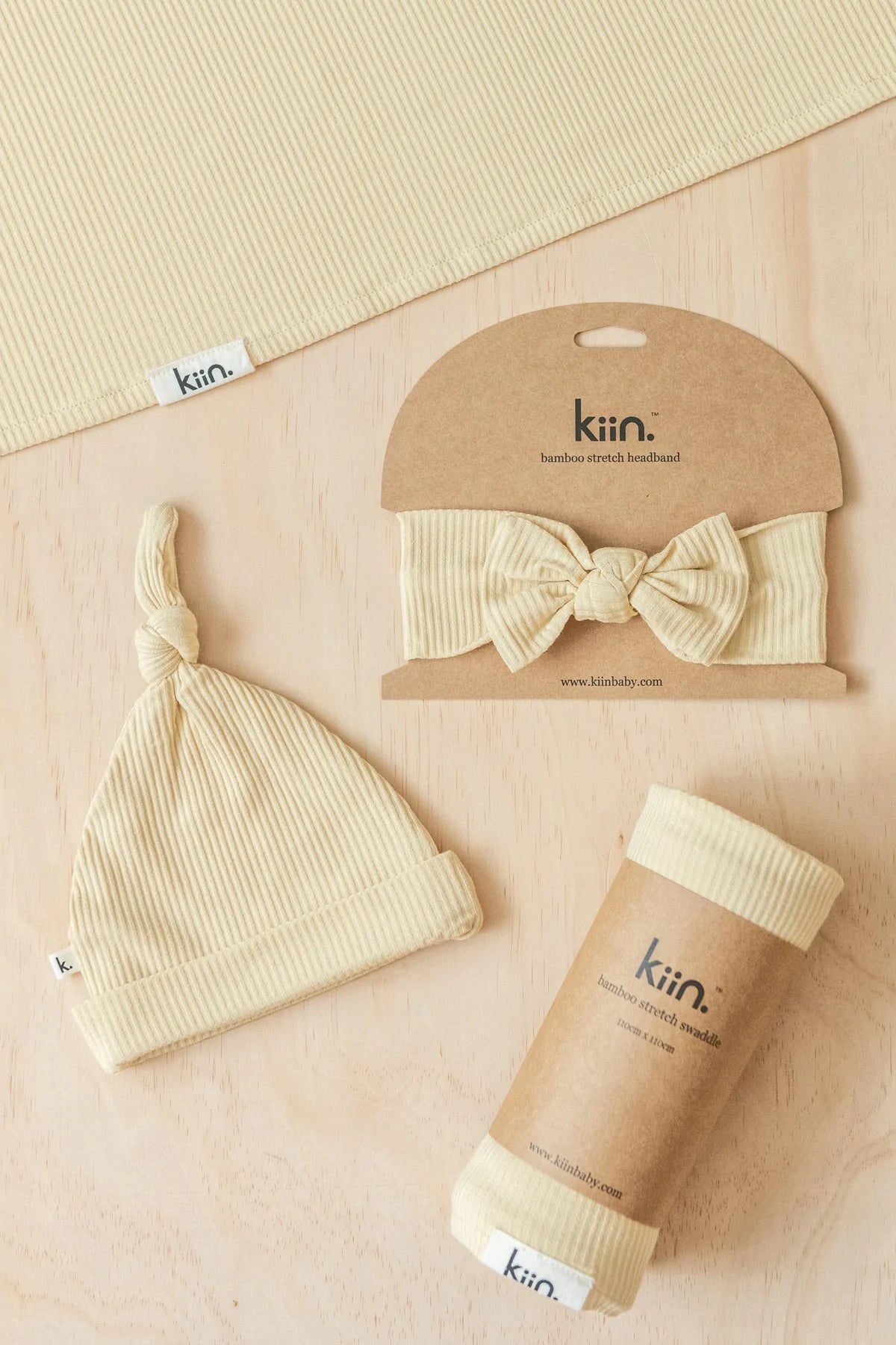 bamboo stretch swaddle - oat