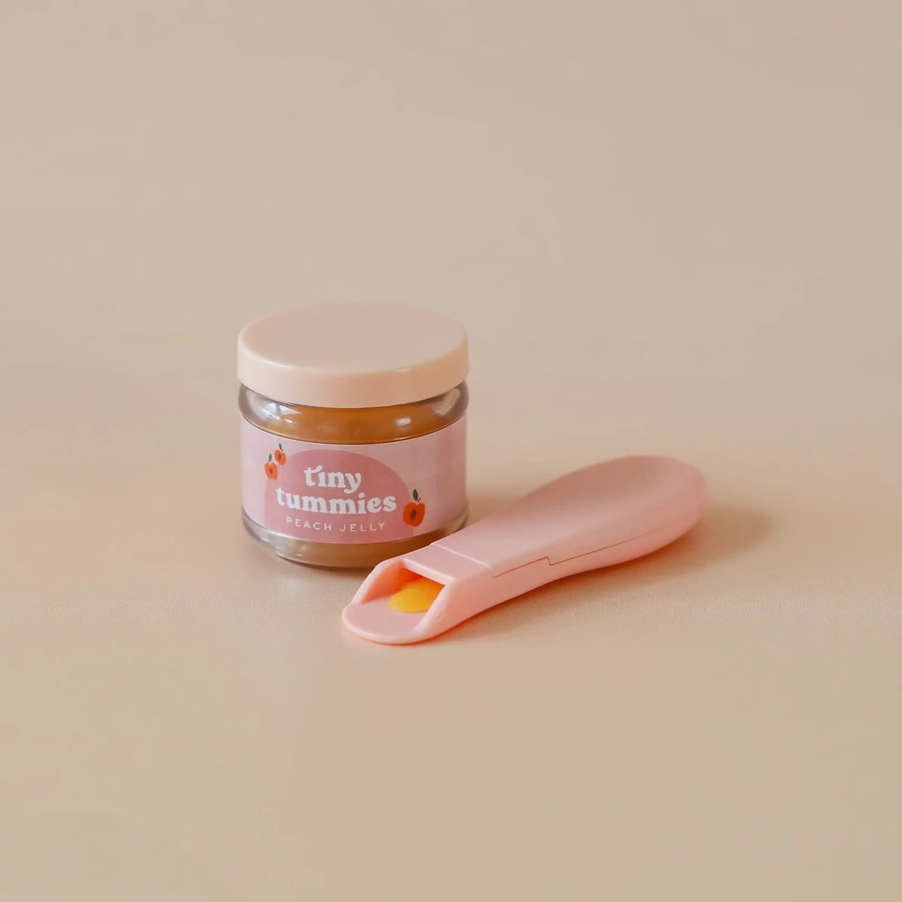 Tiny Tummies Magic Peach Jelly Jar and Spoon
