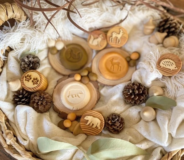 Woodland Animals Playdough Stamps