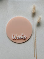 Double-sided Weeks/Months Single Milestone Disc