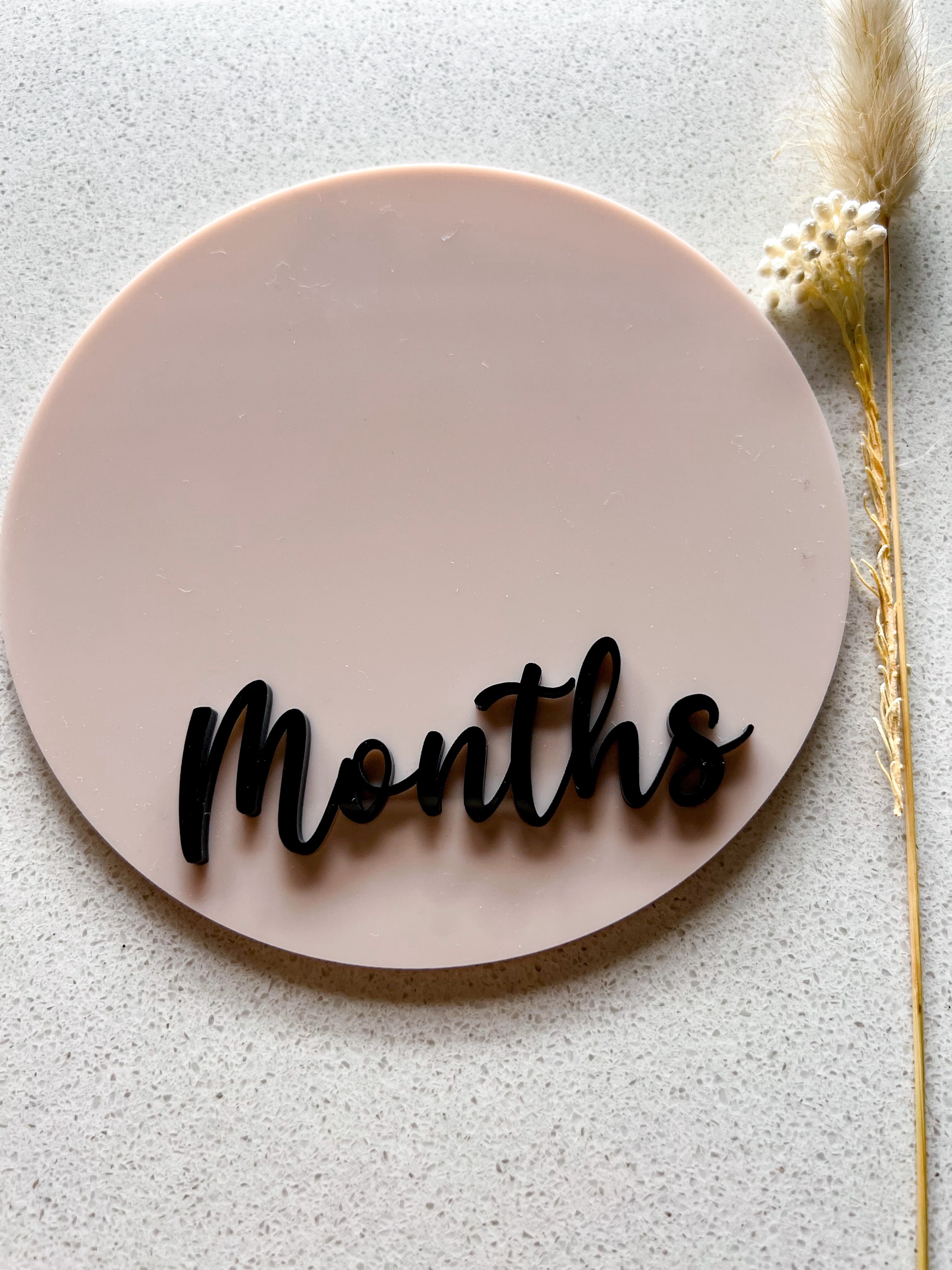 Double-sided Weeks/Months Single Milestone Disc