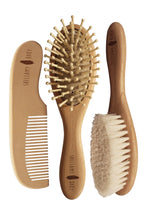 3 Piece Wooden Brush Set