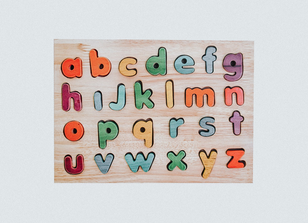 Alphabet Puzzle: Colourful Lowercase