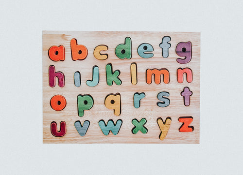 Alphabet Puzzle: Colourful Lowercase