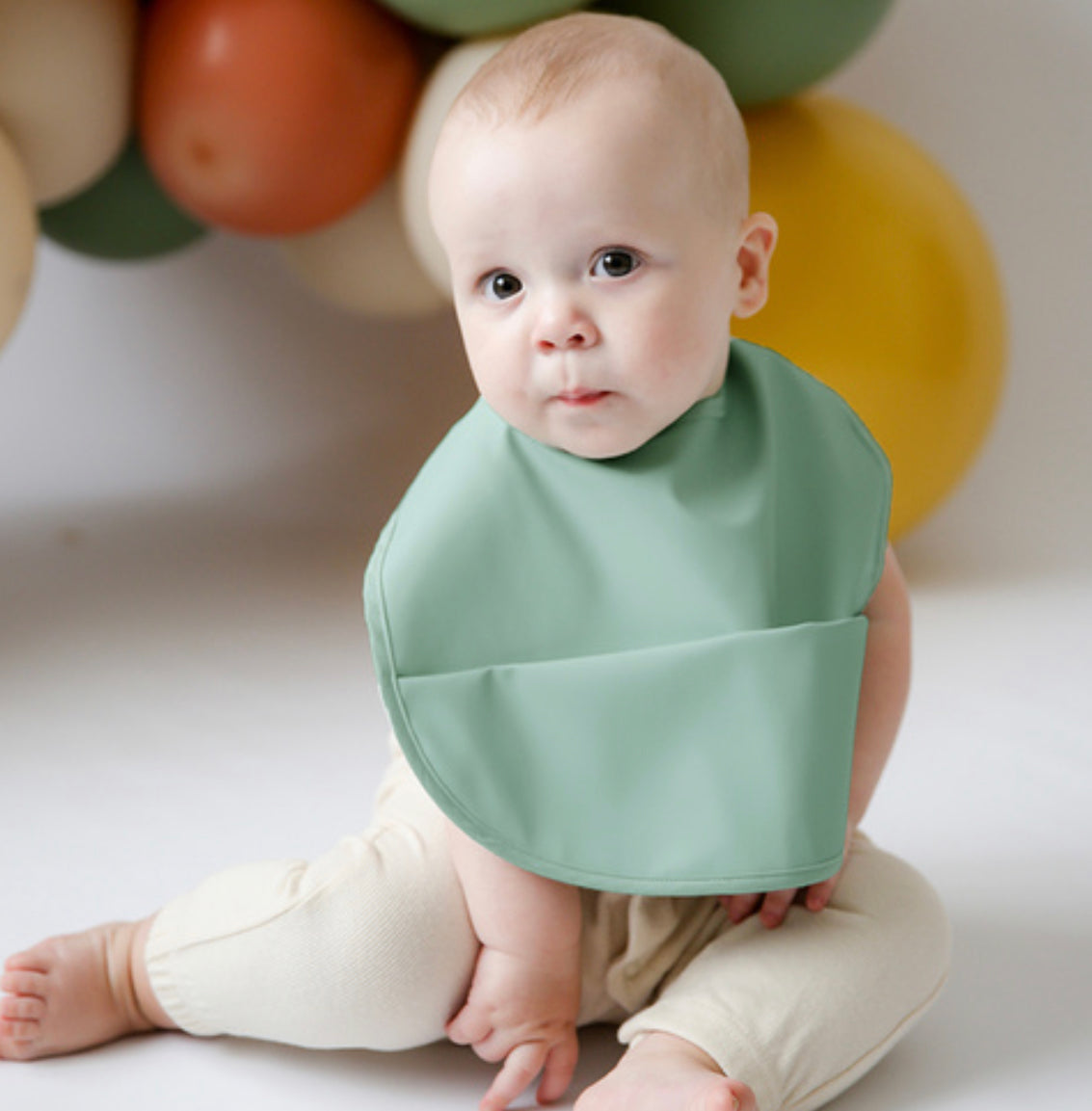 Snuggle Bib -Sage