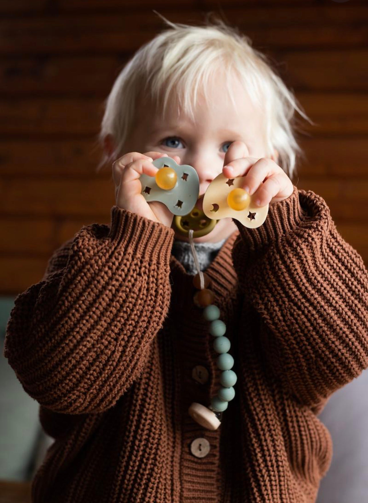 Hevea - Pacifier Holder - Tan Beige - Natural Rubber