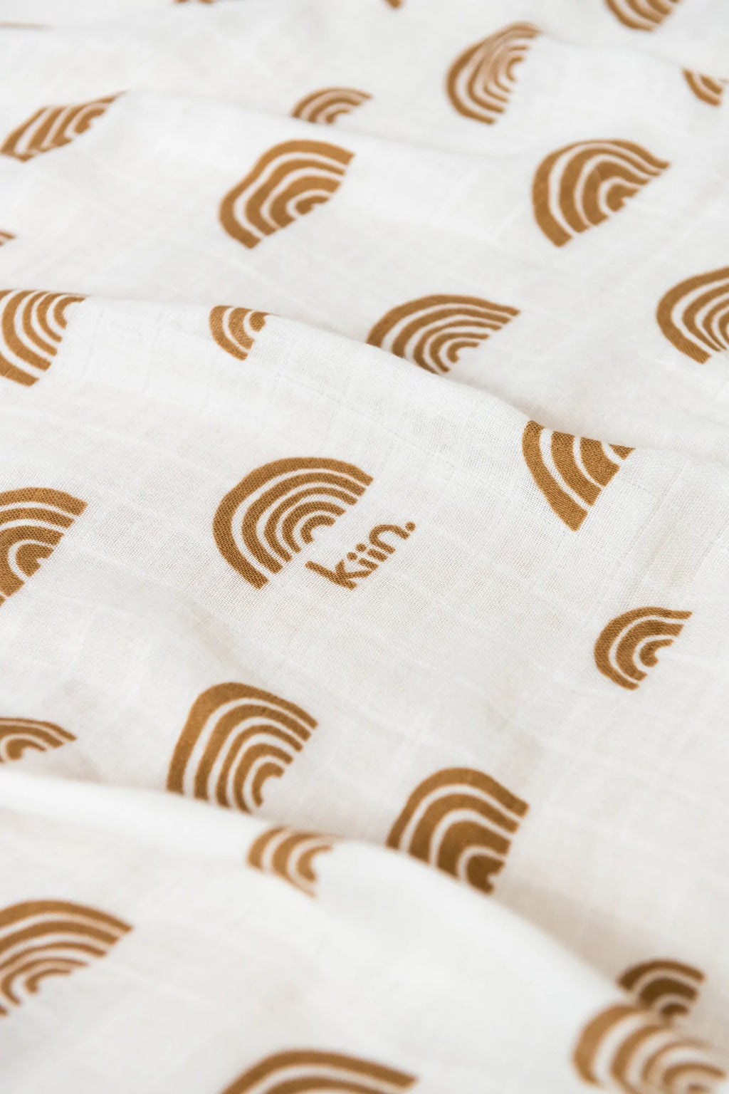 organic swaddle - rainbow ivory + umber