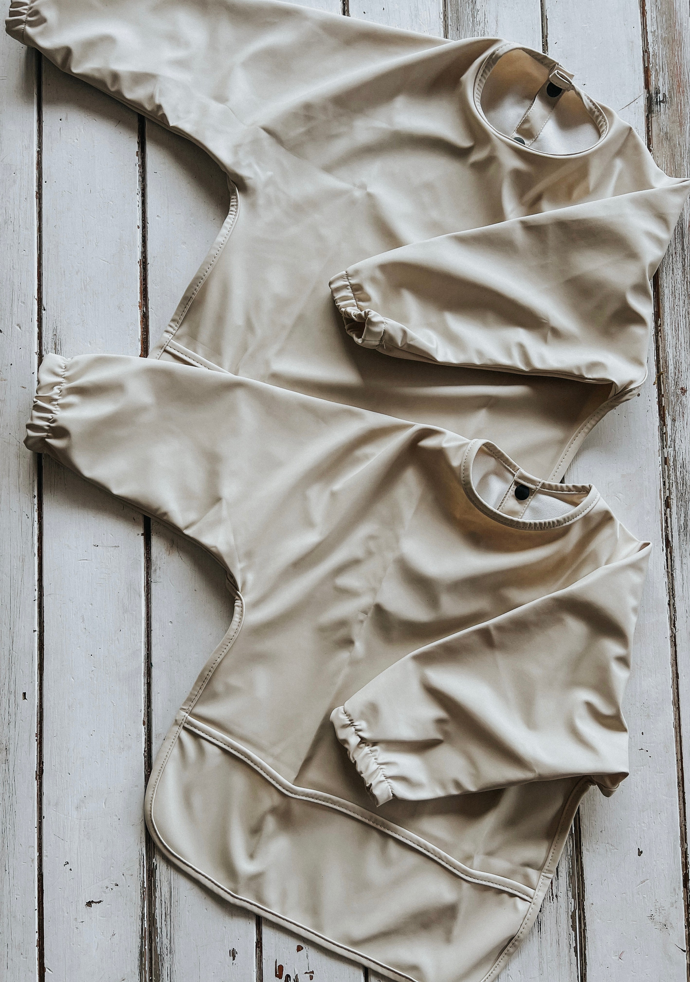 Waterproof Smock Bib - Sand