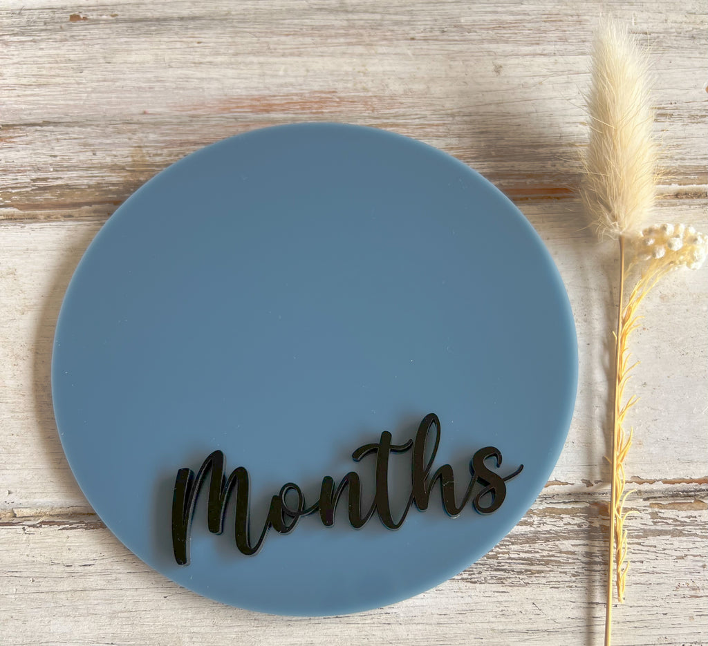 Double-sided Weeks/Months Single Milestone Disc