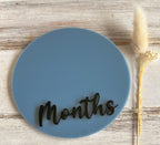 Double-sided Weeks/Months Single Milestone Disc