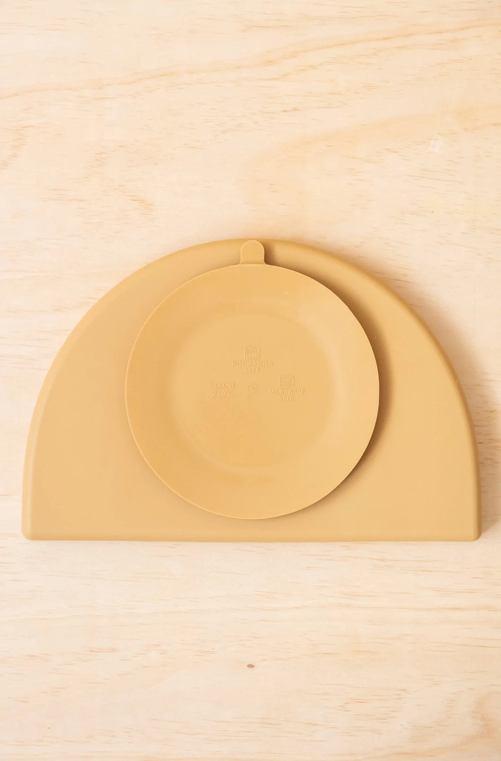 silicone divided plate - tan