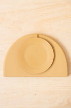 silicone divided plate - tan
